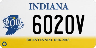 IN license plate 602OV