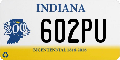 IN license plate 602PU