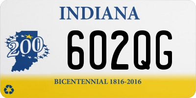 IN license plate 602QG