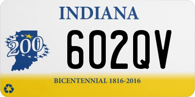 IN license plate 602QV