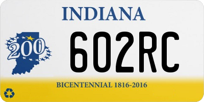 IN license plate 602RC