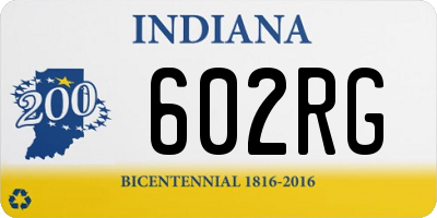 IN license plate 602RG