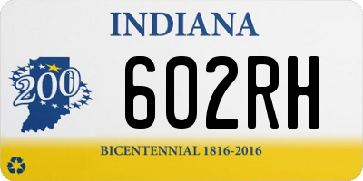 IN license plate 602RH