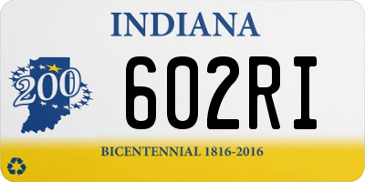 IN license plate 602RI