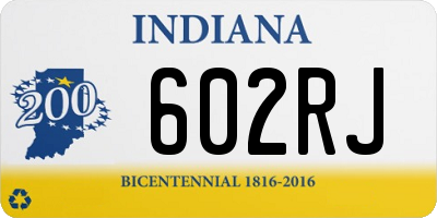 IN license plate 602RJ