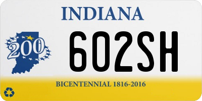 IN license plate 602SH