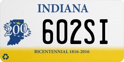 IN license plate 602SI