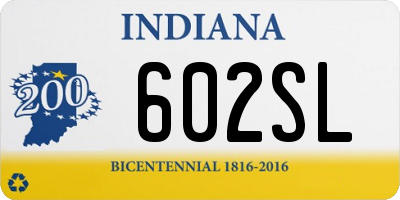 IN license plate 602SL