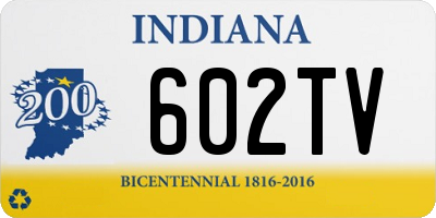 IN license plate 602TV