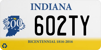 IN license plate 602TY