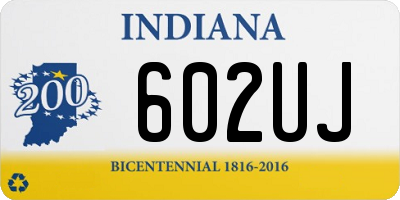 IN license plate 602UJ