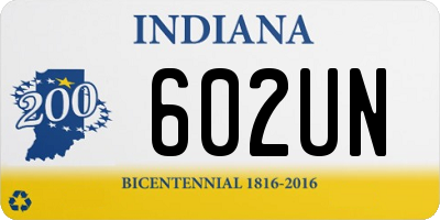 IN license plate 602UN