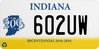 IN license plate 602UW