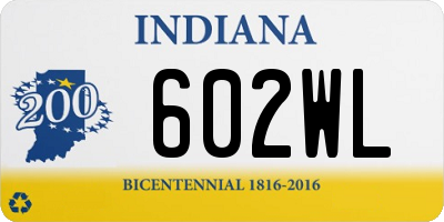 IN license plate 602WL