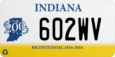 IN license plate 602WV