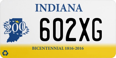 IN license plate 602XG