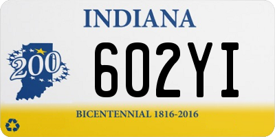 IN license plate 602YI