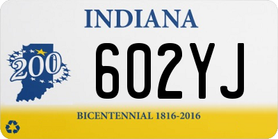 IN license plate 602YJ