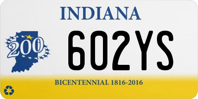 IN license plate 602YS