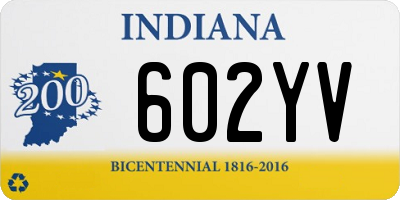 IN license plate 602YV