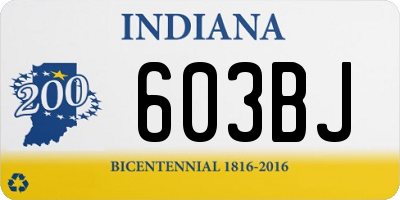 IN license plate 603BJ