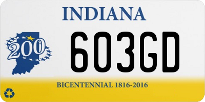 IN license plate 603GD