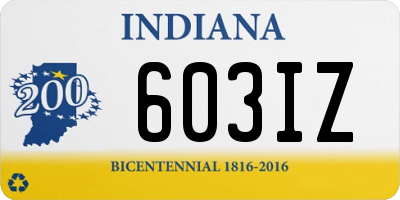 IN license plate 603IZ