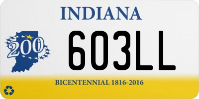 IN license plate 603LL