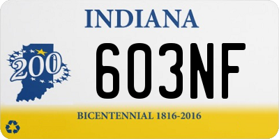 IN license plate 603NF