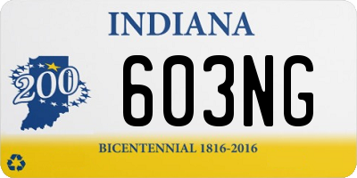 IN license plate 603NG