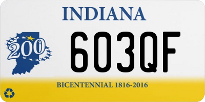 IN license plate 603QF