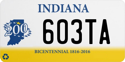 IN license plate 603TA