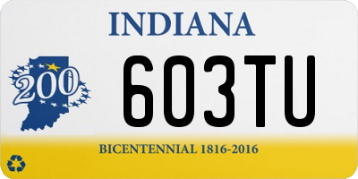 IN license plate 603TU