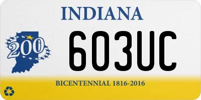 IN license plate 603UC