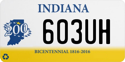 IN license plate 603UH
