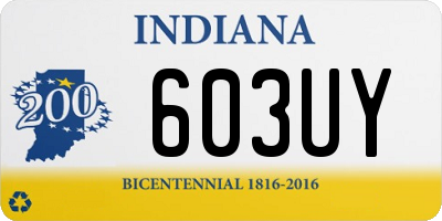IN license plate 603UY