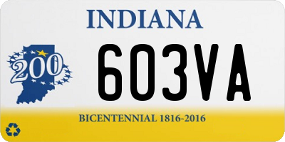 IN license plate 603VA