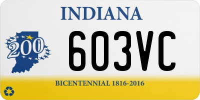 IN license plate 603VC