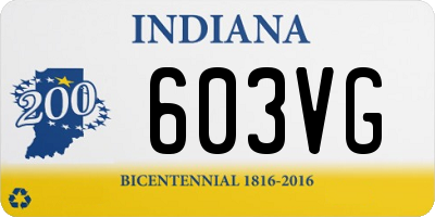 IN license plate 603VG