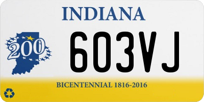 IN license plate 603VJ