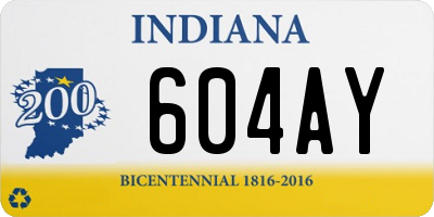 IN license plate 604AY