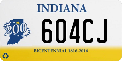 IN license plate 604CJ