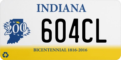 IN license plate 604CL