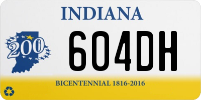 IN license plate 604DH