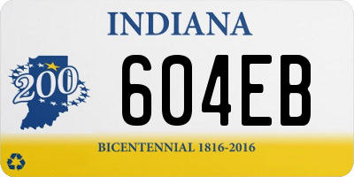 IN license plate 604EB