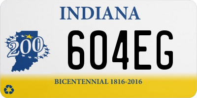 IN license plate 604EG