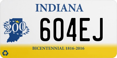 IN license plate 604EJ