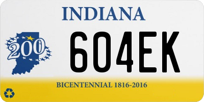 IN license plate 604EK