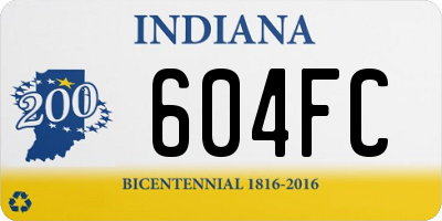 IN license plate 604FC