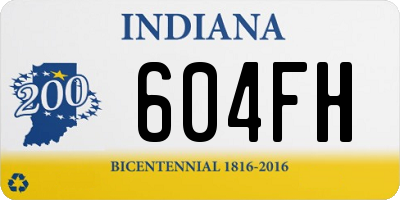 IN license plate 604FH